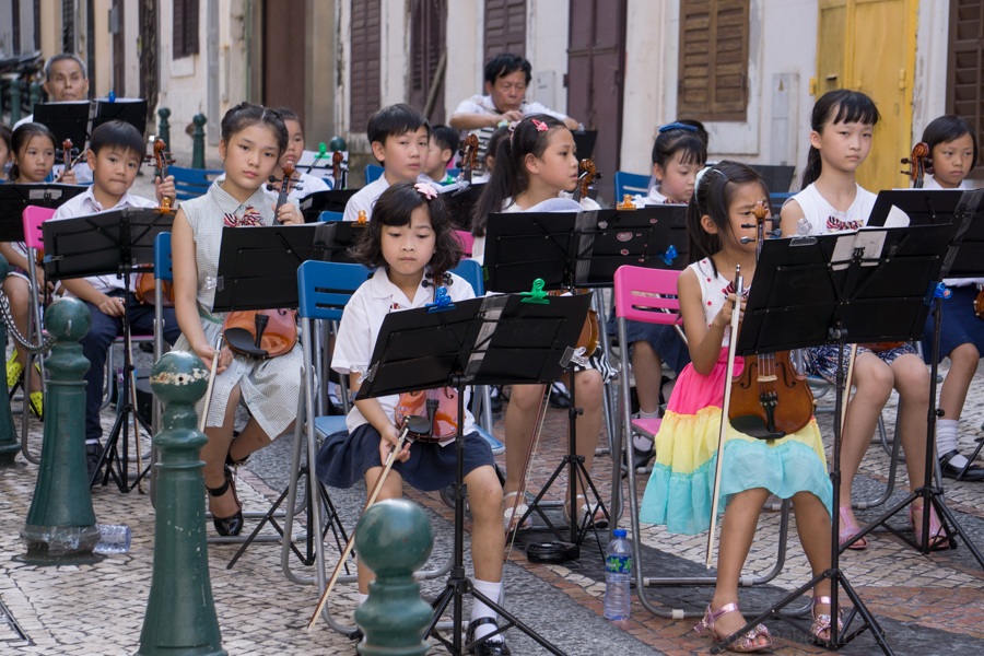 Macau Street Recital. ©2015 Deborah Gray Mitchell : China, 2015 : Deborah Gray Mitchell     Photographic Artist 